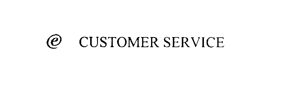 Trademark Logo E CUSTOMER SERVICE