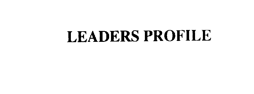 Trademark Logo LEADERS PROFILE