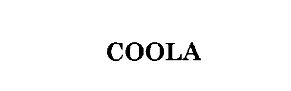 Trademark Logo COOLA