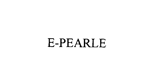 Trademark Logo E-PEARLE