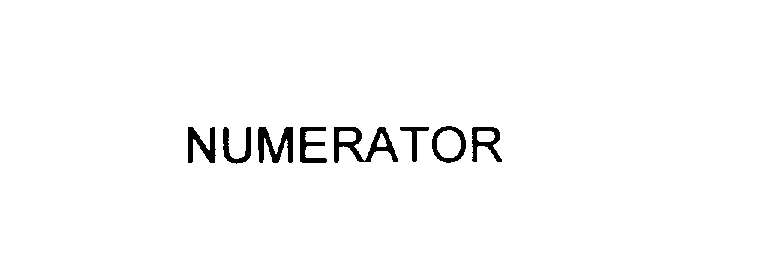  NUMERATOR