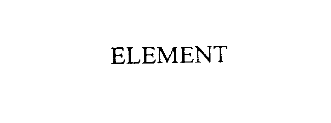 Trademark Logo NU ELEMENT