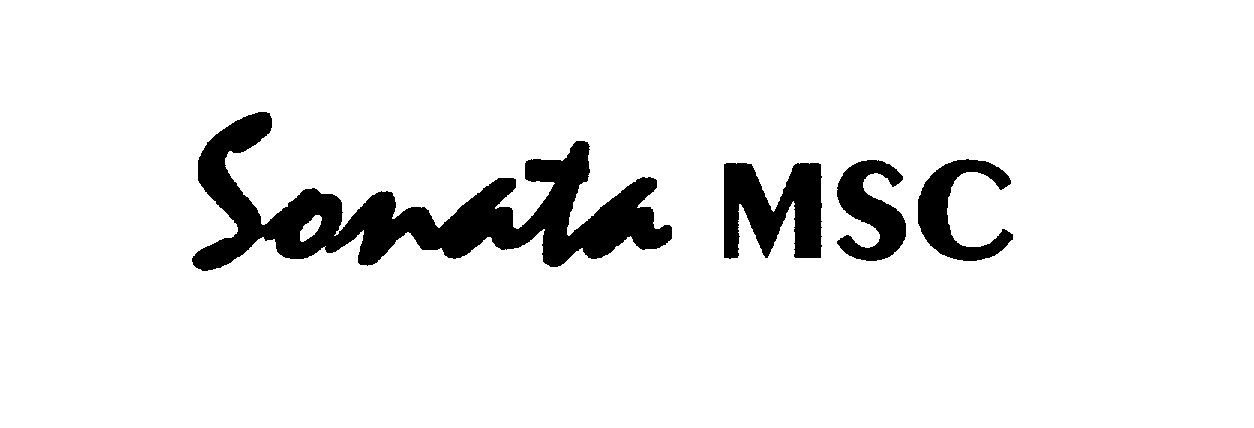 Trademark Logo SONATA MSC