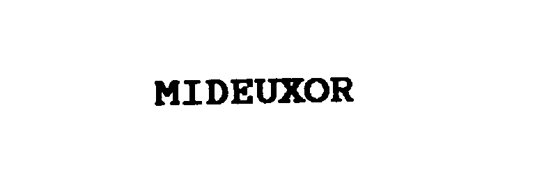 Trademark Logo MIDEUXOR