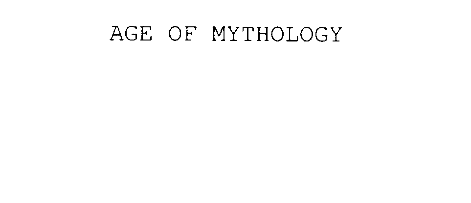 Trademark Logo AGE OF MYTHOLOGY