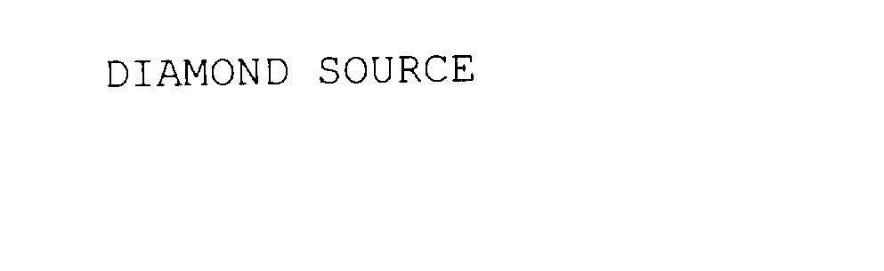 Trademark Logo DIAMOND SOURCE