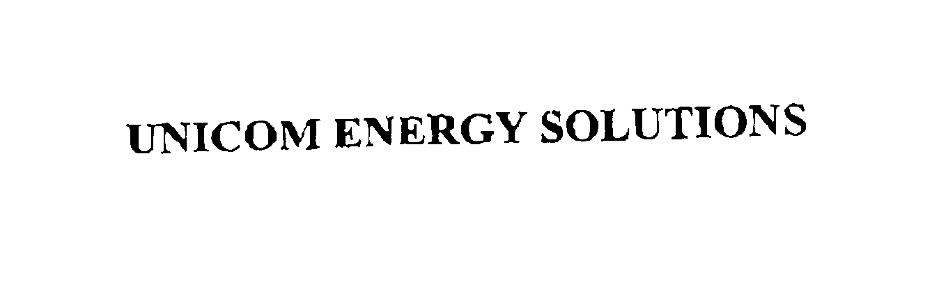  UNICOM ENERGY SOLUTIONS