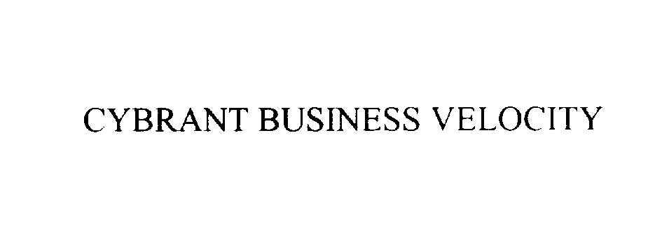 Trademark Logo CYBRANT BUSINESS VELOCITY