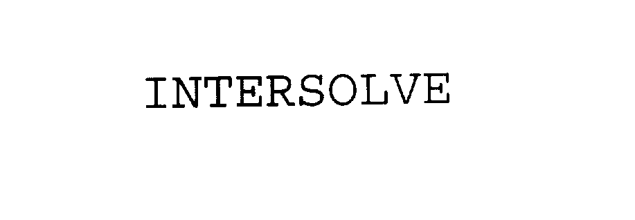  INTERSOLVE