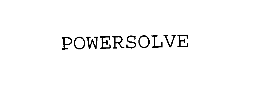  POWERSOLVE