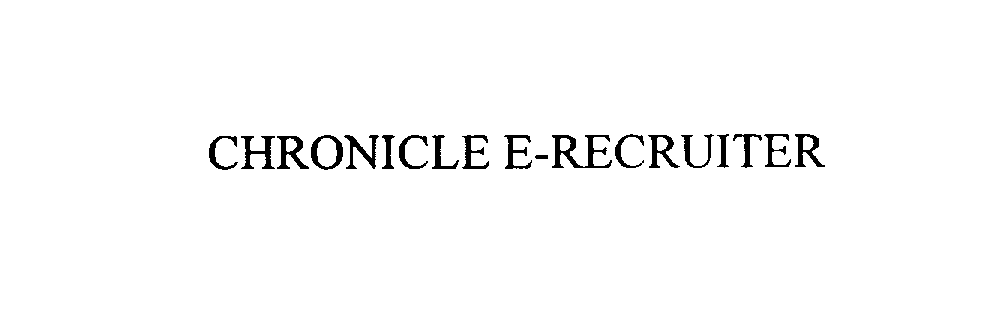  CHRONICLE E-RECRUITER