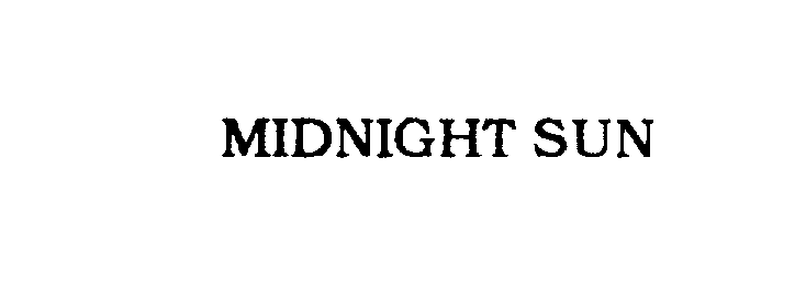 Trademark Logo MIDNIGHT SUN