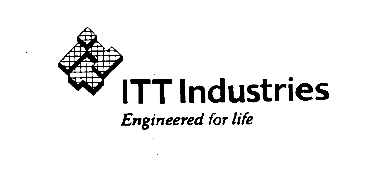 Trademark Logo ENGINEERED FOR LIFE ITT INDUSTRIES