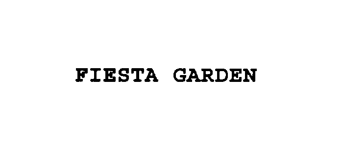  FIESTA GARDEN