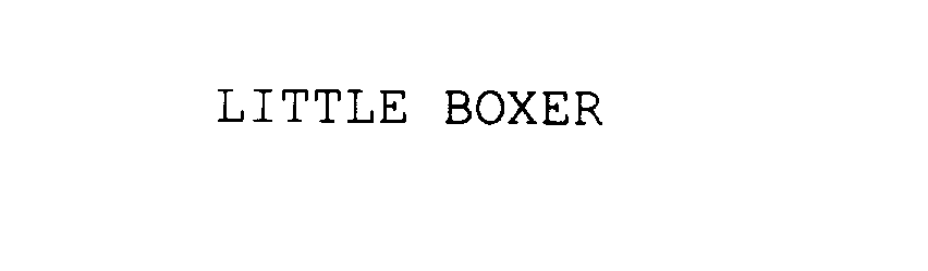  LITTLE BOXER