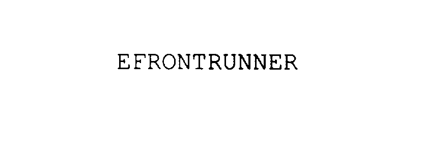 Trademark Logo EFRONTRUNNER