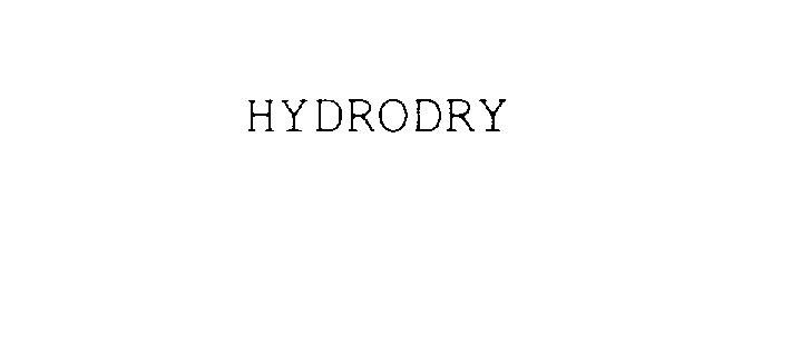 HYDRODRY