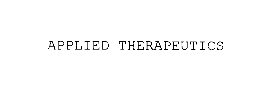 Trademark Logo APPLIED THERAPEUTICS