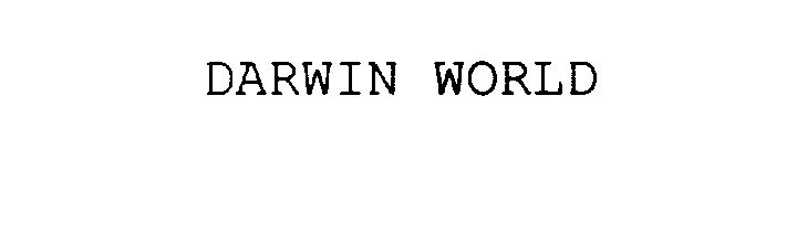 Trademark Logo DARWIN WORLD