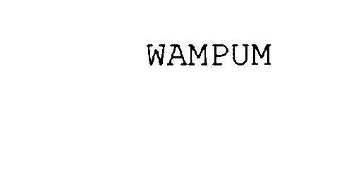 Trademark Logo WAMPUM