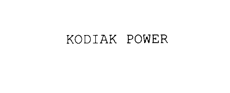  KODIAK POWER