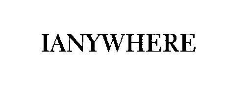 Trademark Logo IANYWHERE