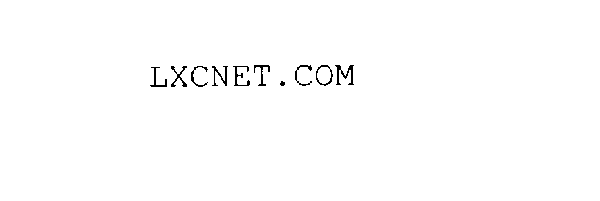 Trademark Logo LXCNET.COM