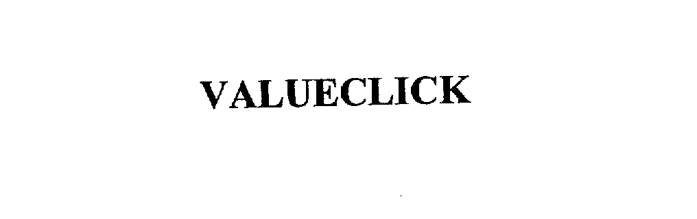 Trademark Logo VALUECLICK