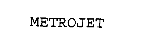 Trademark Logo METROJET