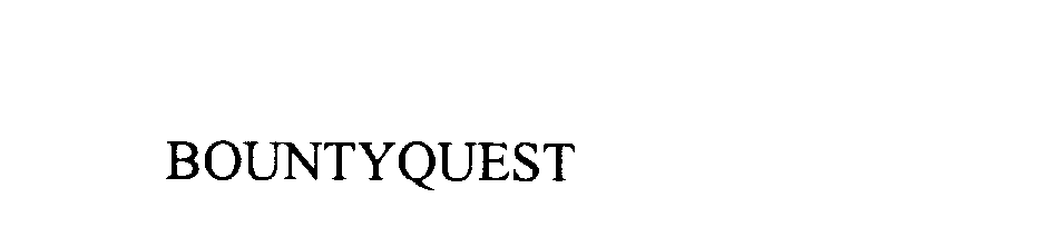 Trademark Logo BOUNTYQUEST