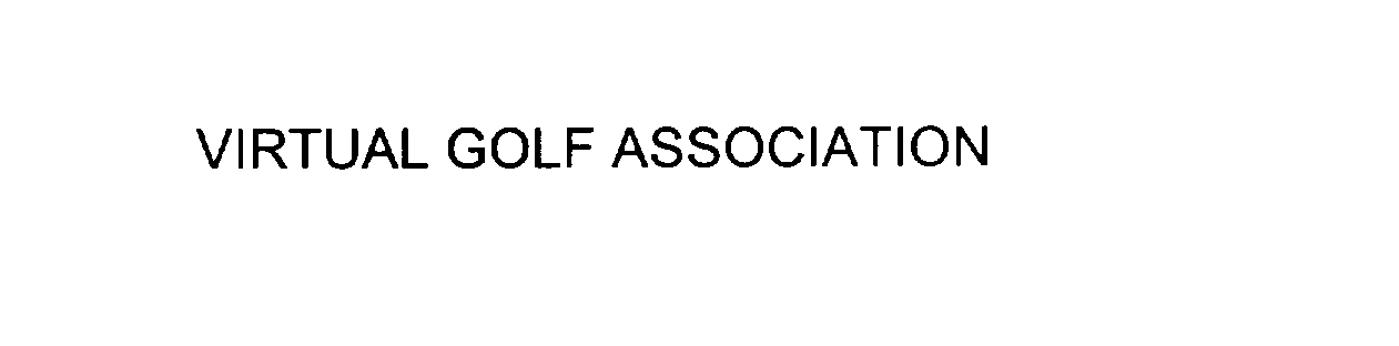 Trademark Logo VIRTUAL GOLF ASSOCIATION