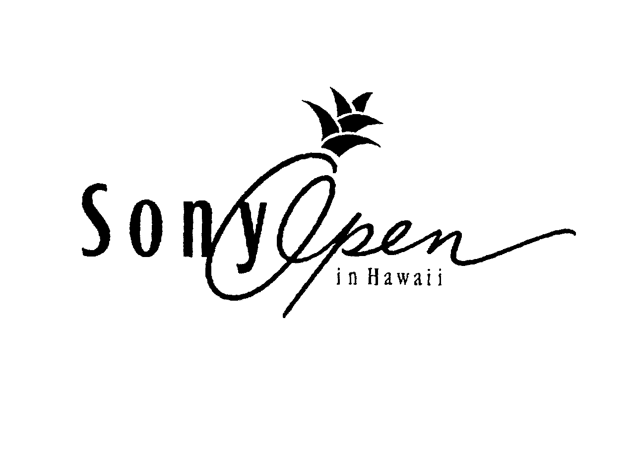 Trademark Logo SONY OPEN IN HAWAII