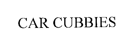 Trademark Logo CAR CUBBIES