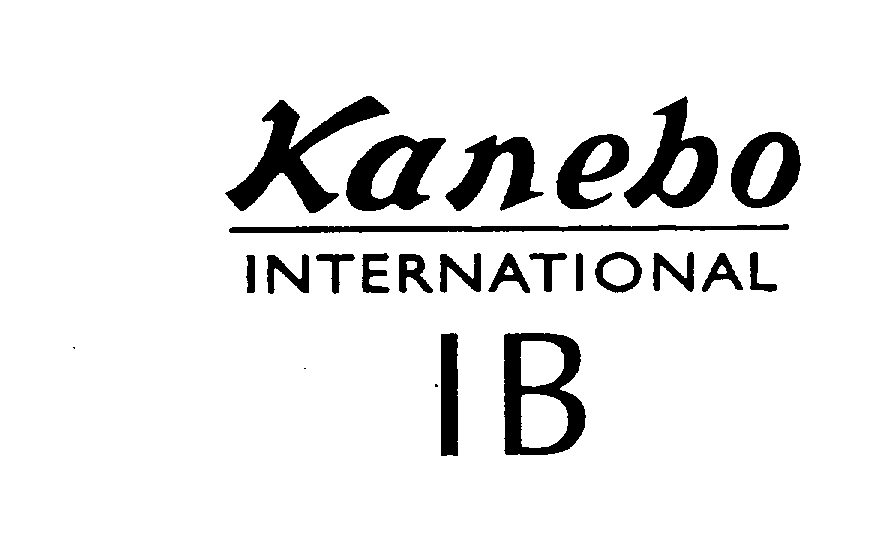 Trademark Logo KANEBO INTERNATIONAL I B