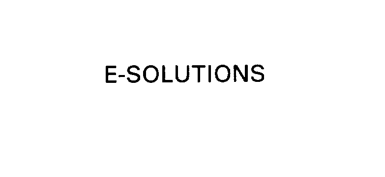  E-SOLUTIONS