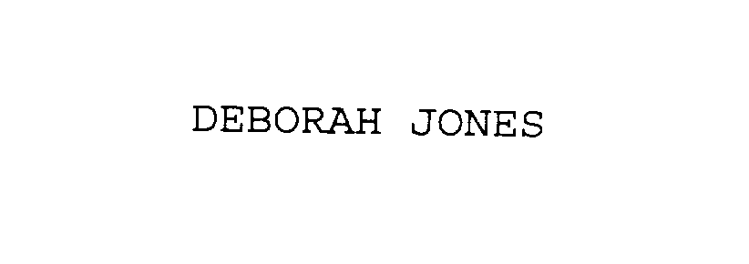  DEBORAH JONES