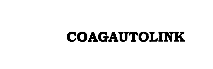  COAGAUTOLINK