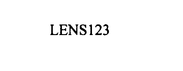 Trademark Logo LENS123