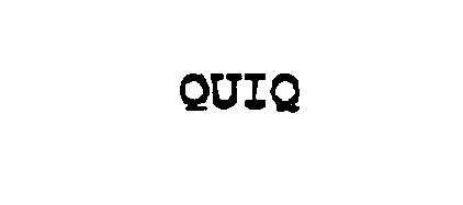 Trademark Logo QUIQ