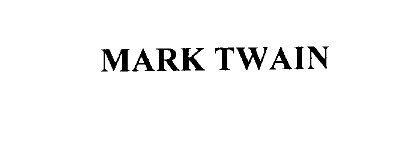 Trademark Logo MARK TWAIN