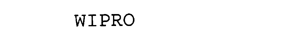 Trademark Logo WIPRO