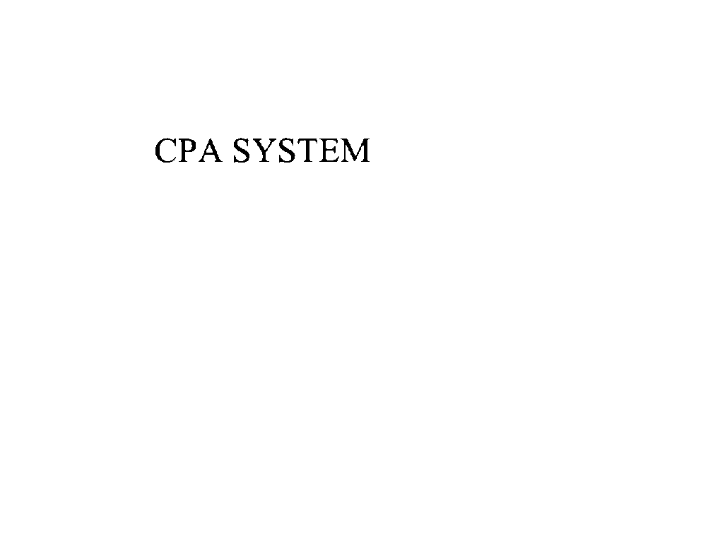Trademark Logo CPA SYSTEM