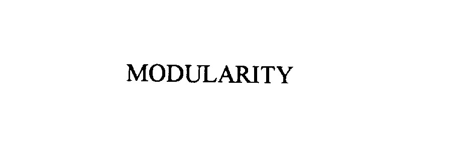 Trademark Logo MODULARITY
