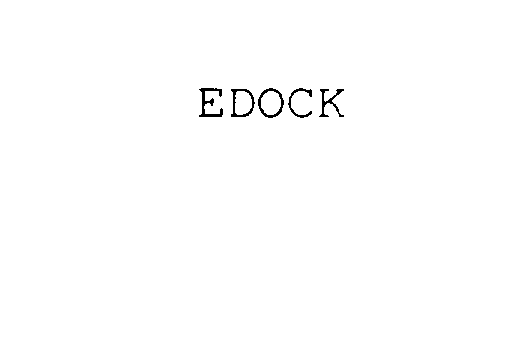 Trademark Logo EDOCK