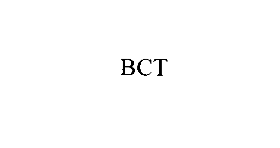 Trademark Logo BCT