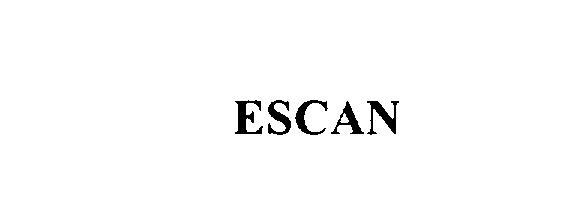 Trademark Logo ESCAN