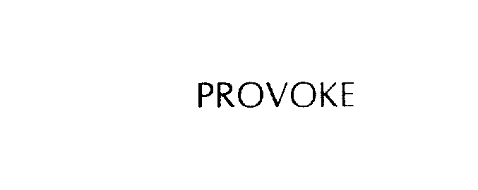 Trademark Logo PROVOKE
