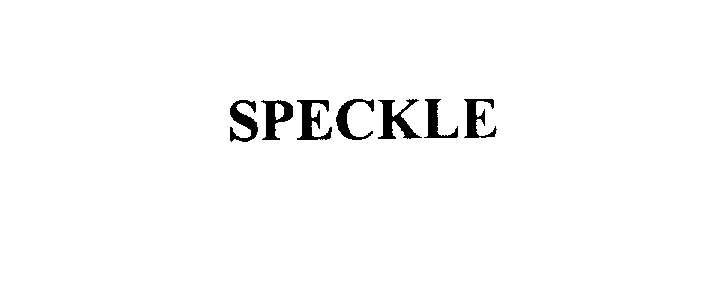 Trademark Logo SPECKLE