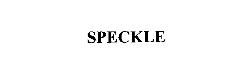 Trademark Logo SPECKLE