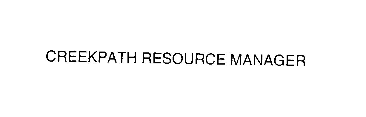  CREEKPATH RESOURCE MANAGER